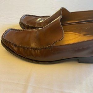 Bostonian Men's Size 8 Brown Leather Moc Toe Loafers